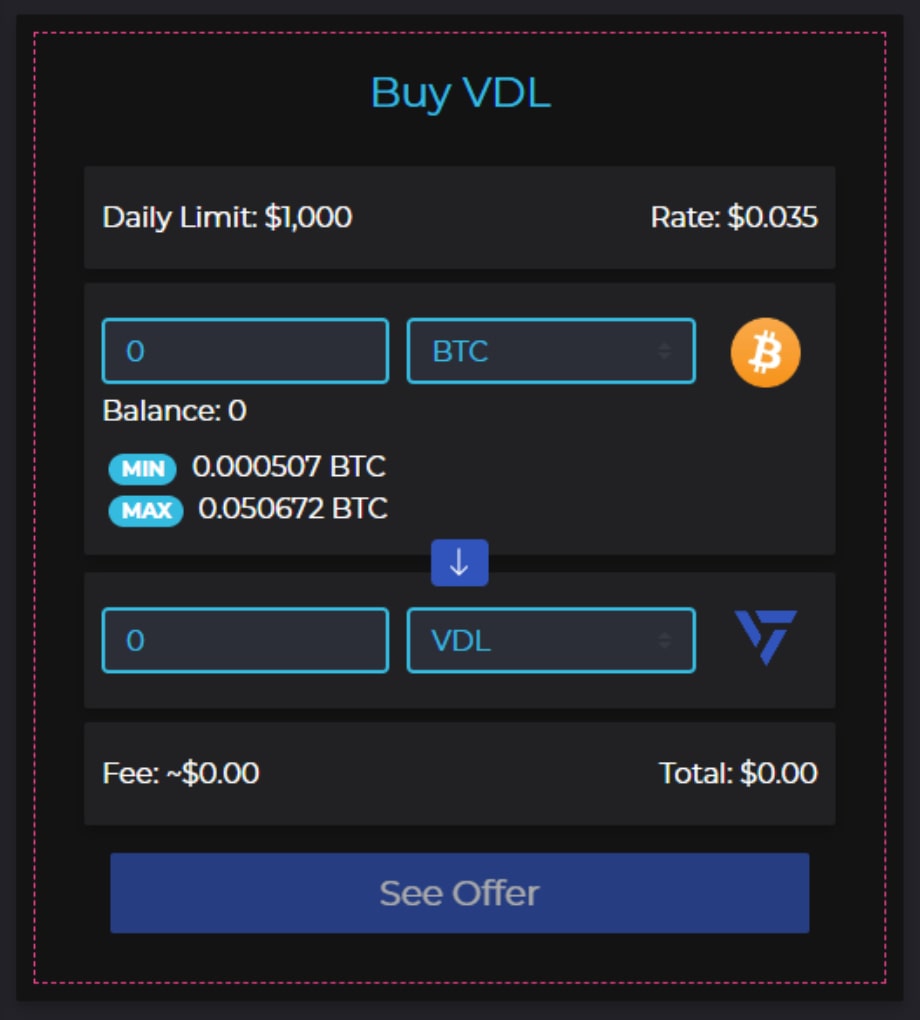 Buy VDL Vidulum app